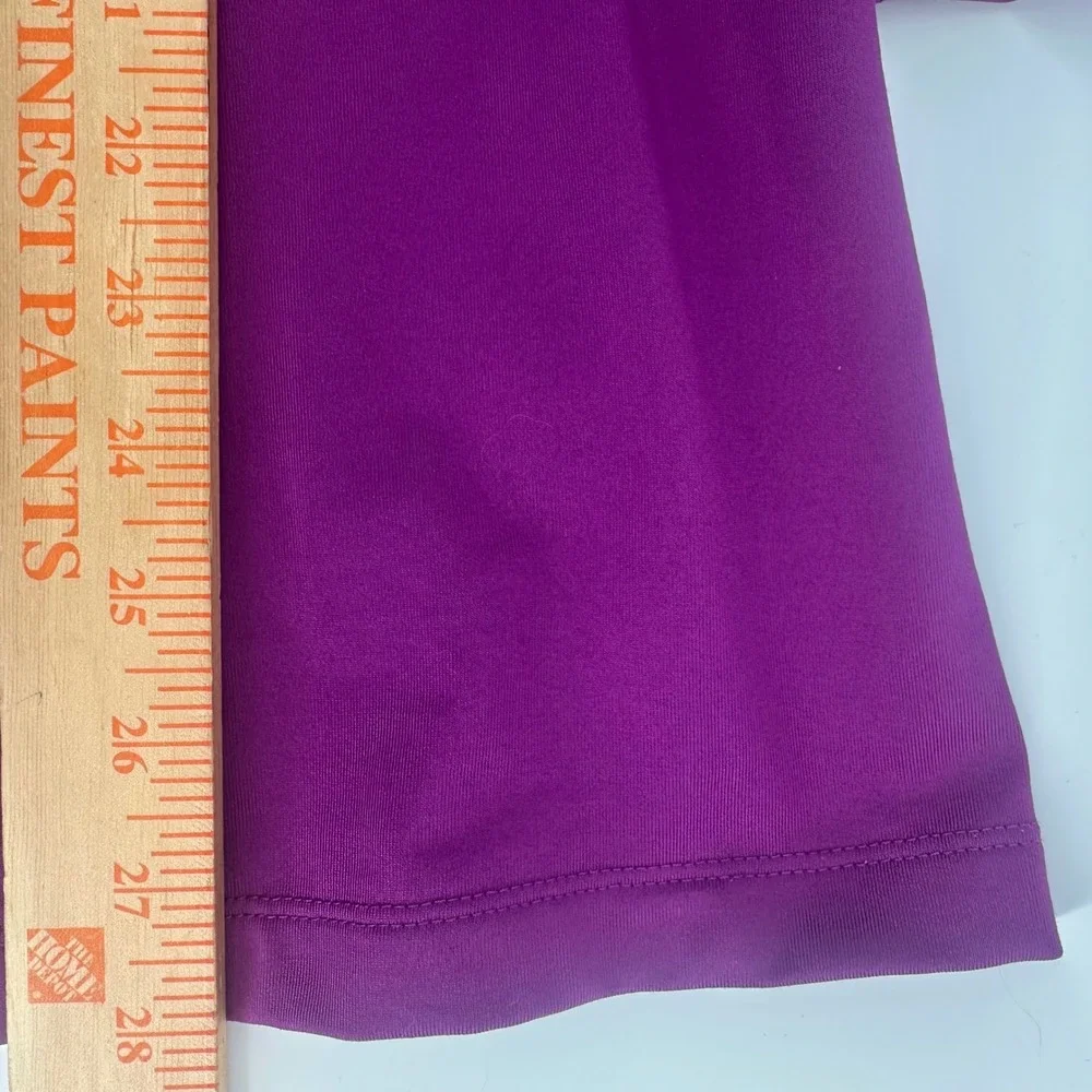 Nike Livestrong Pullover Women Large Purple Dri-FIT Pro Combat Half Zip Active